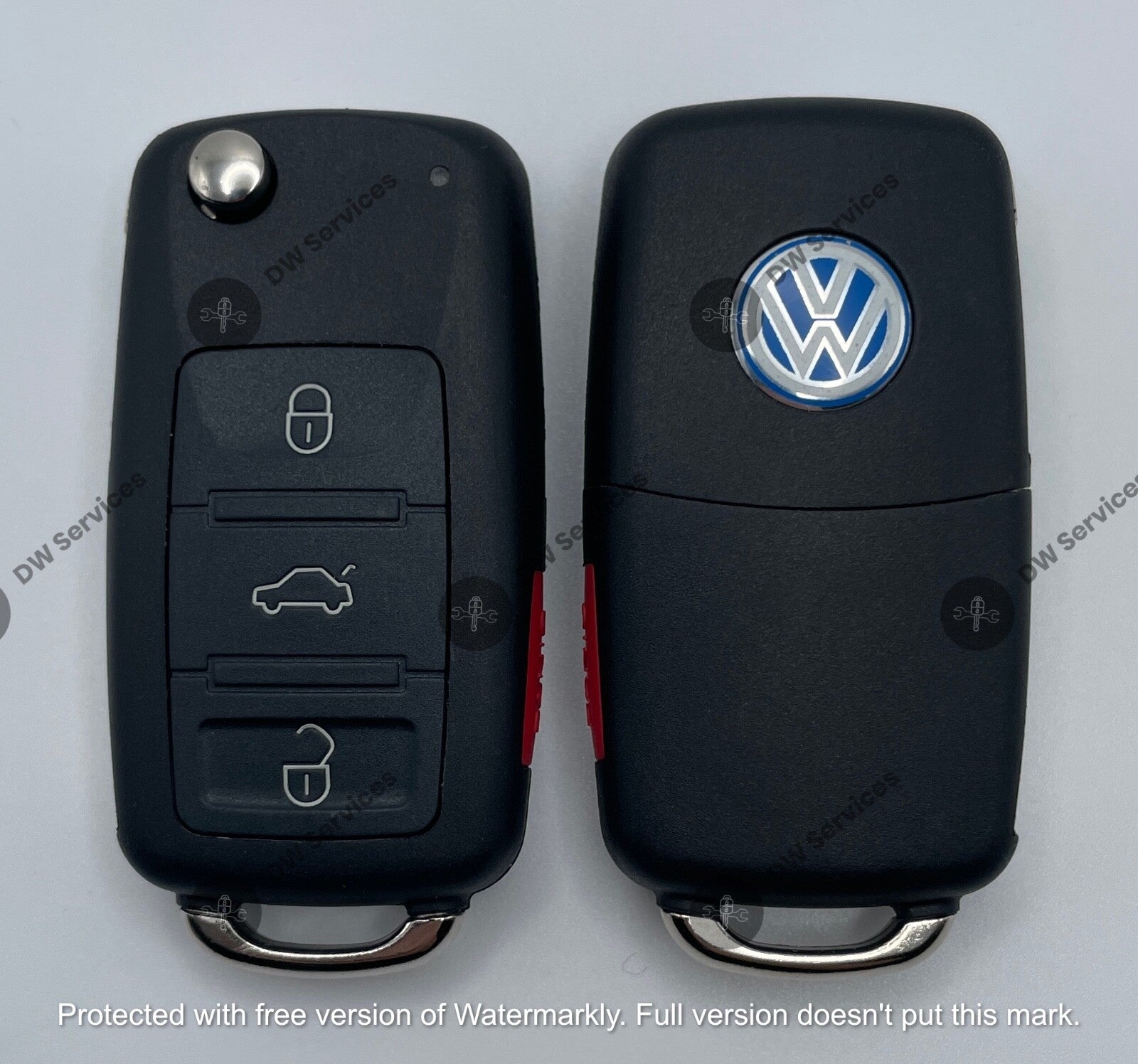 NEW! Volkswagen TOUAREG 2004-2010 4-button flip key remote fob KR55WK45022 ID46