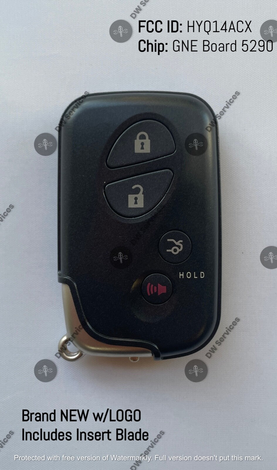 NEW! Lexus LS460 /HS250 /LS600H SMART key PROX Remote key Fob HYQ14ACX GNE 5290