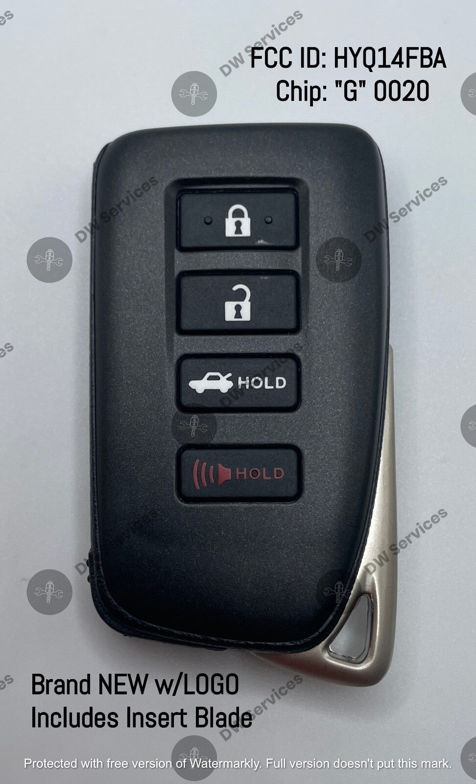 NEW! Lexus ES350 / GS350 / GS450 PROXIMITY remote SMART key FOB HYQ14FBA G- 0020