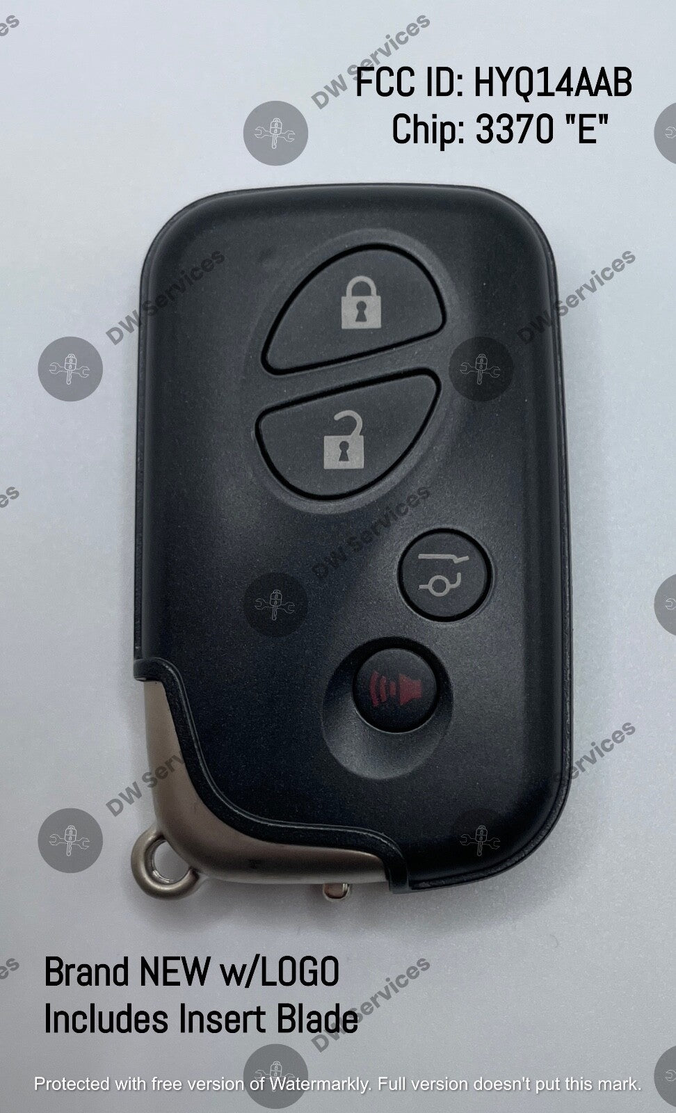 NEW! Lexus GX460 11-12 SMART Proximity Remote key Fob HYQ14AAB "E" # 3370 / 4D