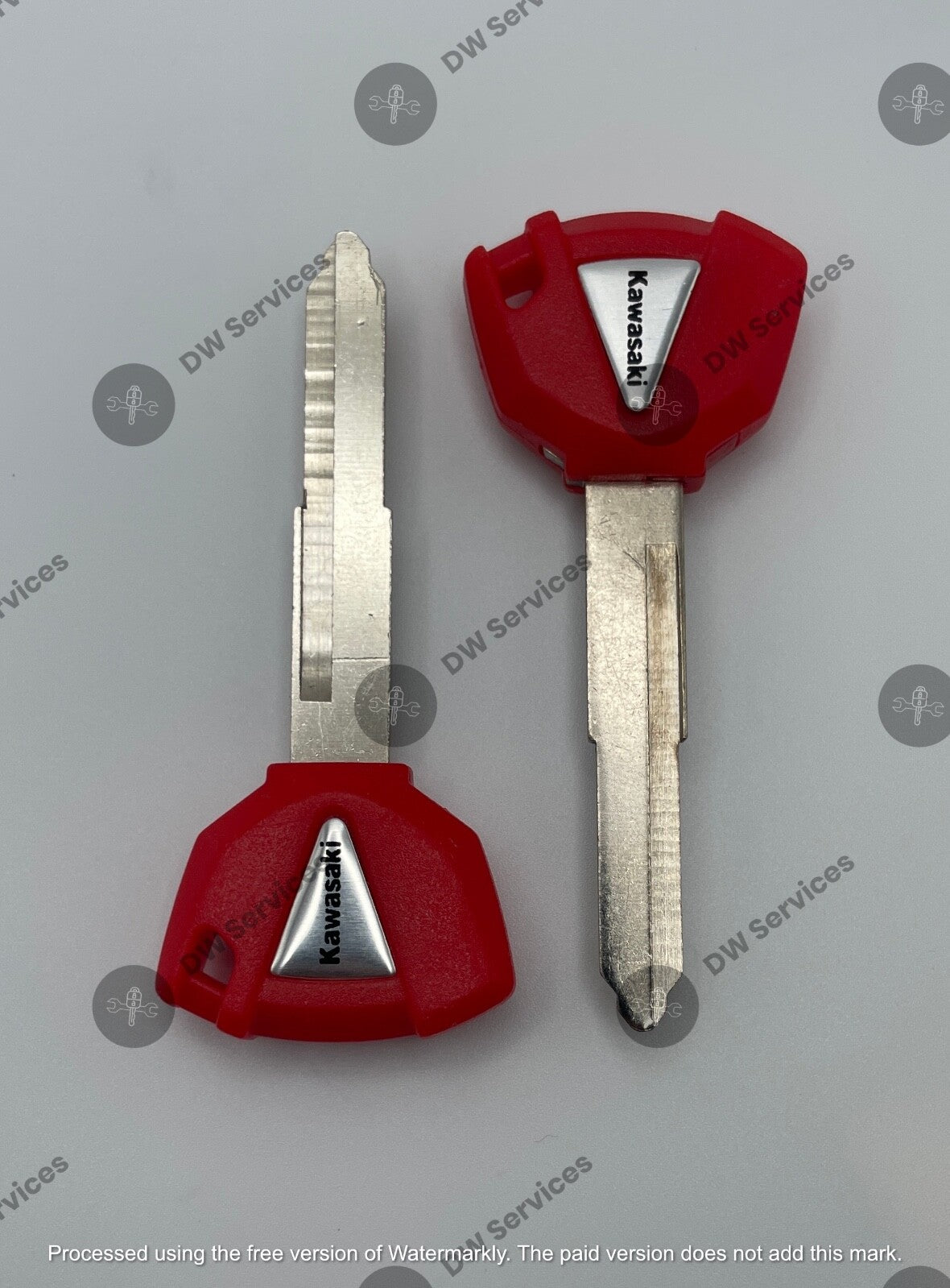 2x NEW! KAWASAKI Motorcycle Key Blank! NINJA Versys Vulcan Z 2010-2023 RED Color