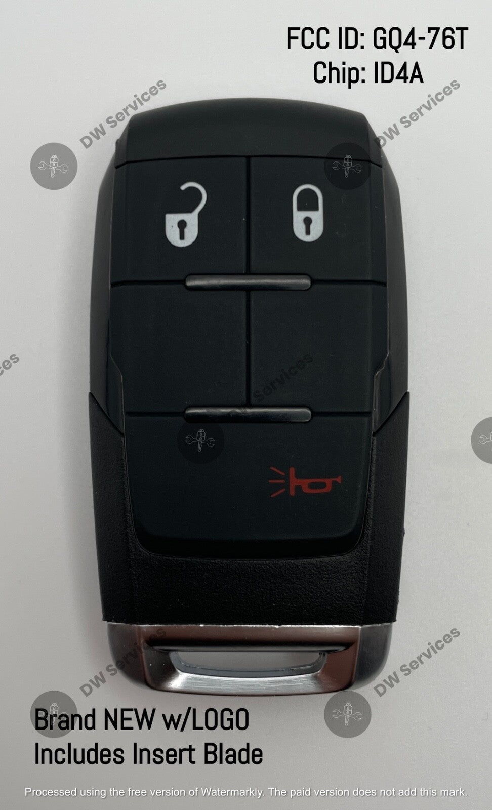 NEW! Dodge RAM Pickup HD 2500-5500 smart PROXIMITY remote key FOB GQ4-76T