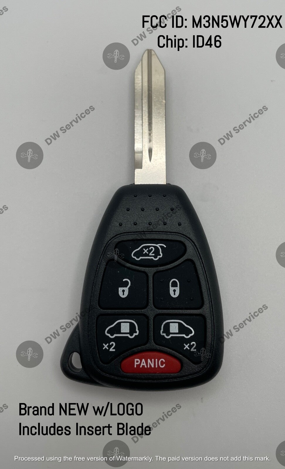 NEW! Dodge Grand Caravan / Caravan 2004 - 2007 remote head key FOB M3N5WY72XX