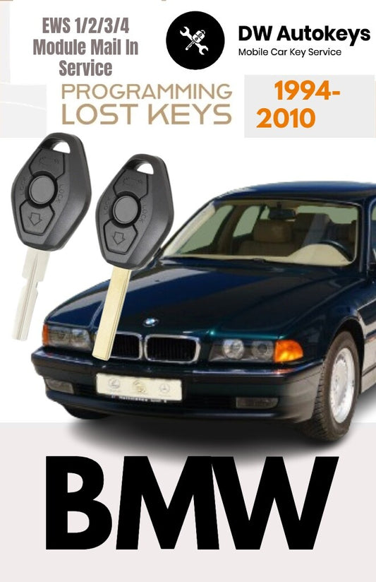 1994 - 2010 BMW Keyless entry key fob Programming EWS 1-4 MODULE PROGRAM SERVICE