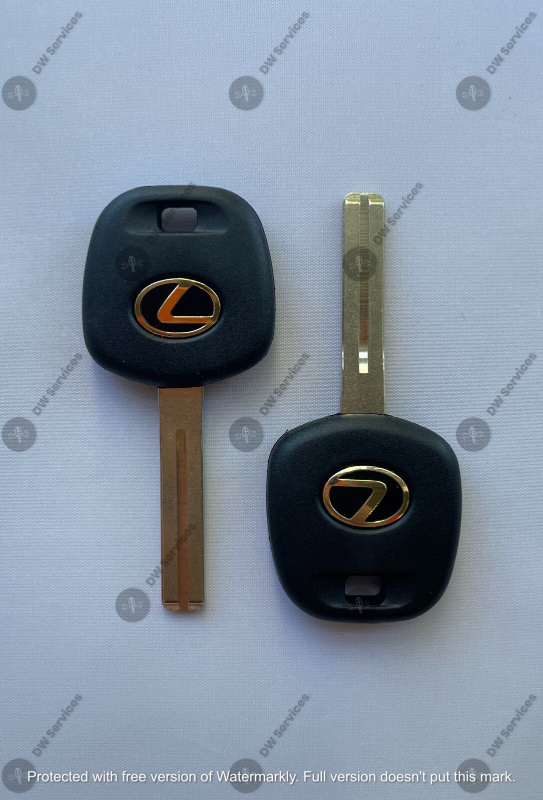 2x NEW! OEM Lexus Transponder Chip 4C Ignition Key Replacement TOY48 Short Blade