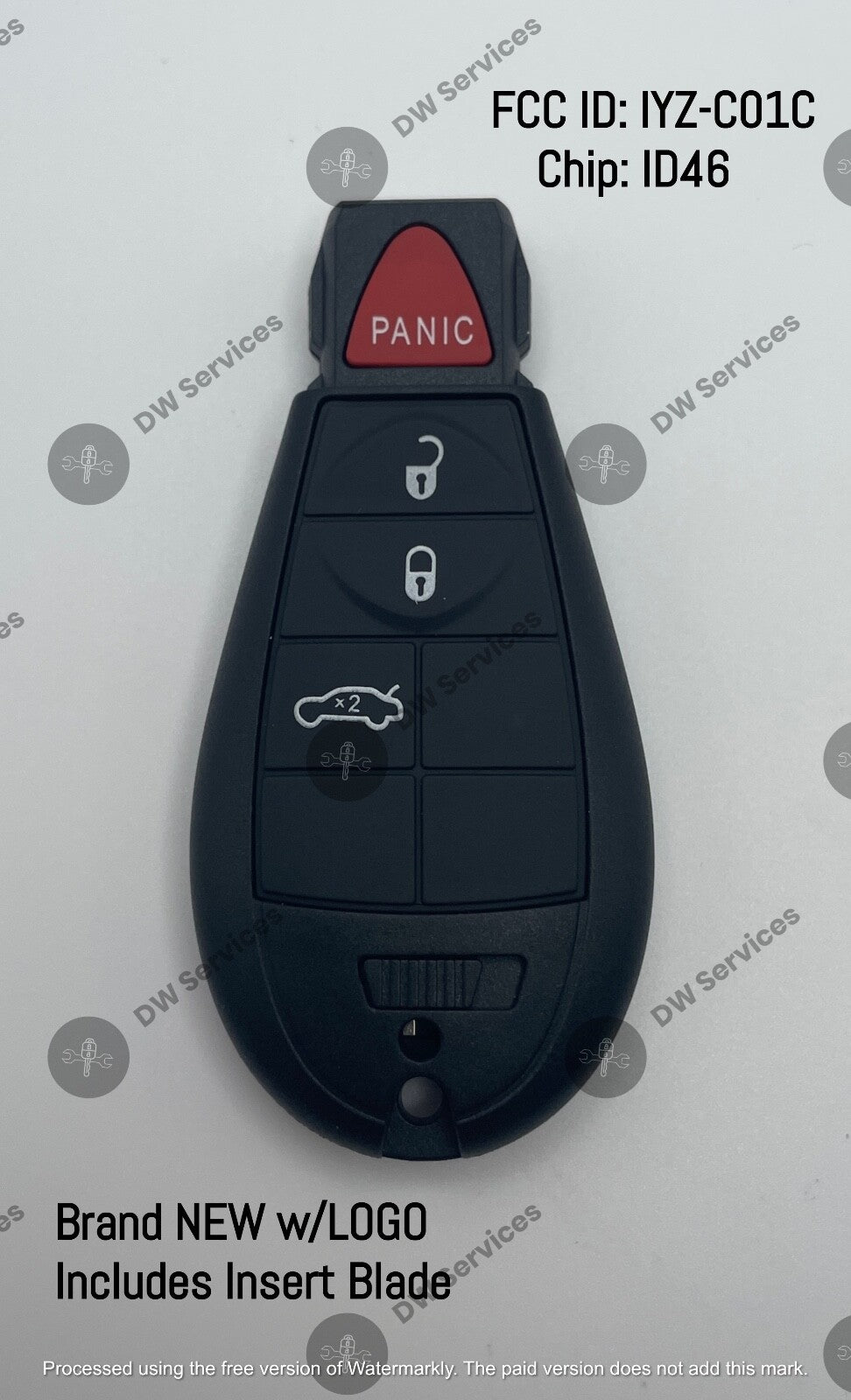 NEW! Dodge Challenger / Charger key fob remote KEYLESS GO FOBIK IYZ-C01C Push