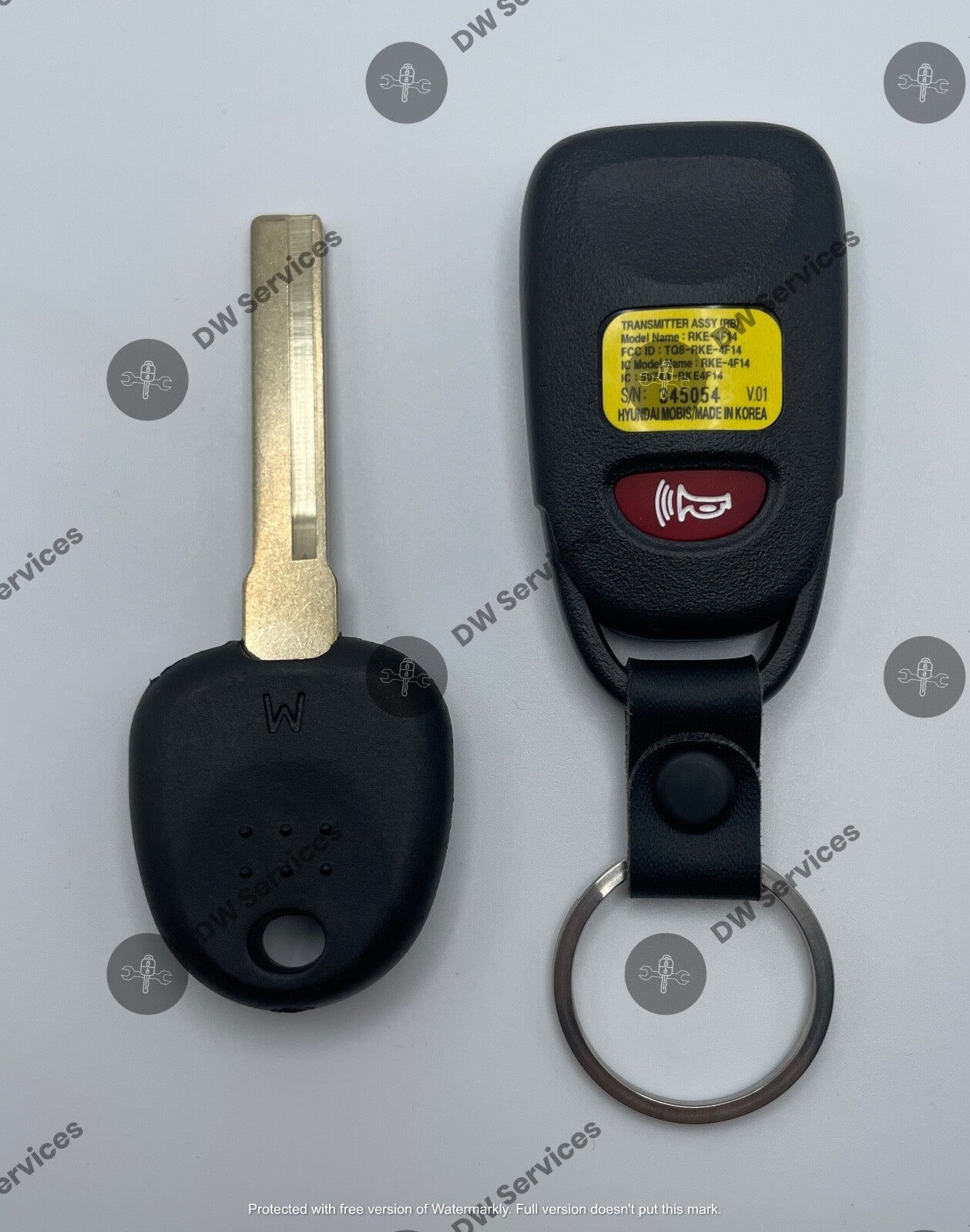 NEW! Hyundai Accent keyless remote FOB TQ8-RKE-4F14 & NON transponder key HY18