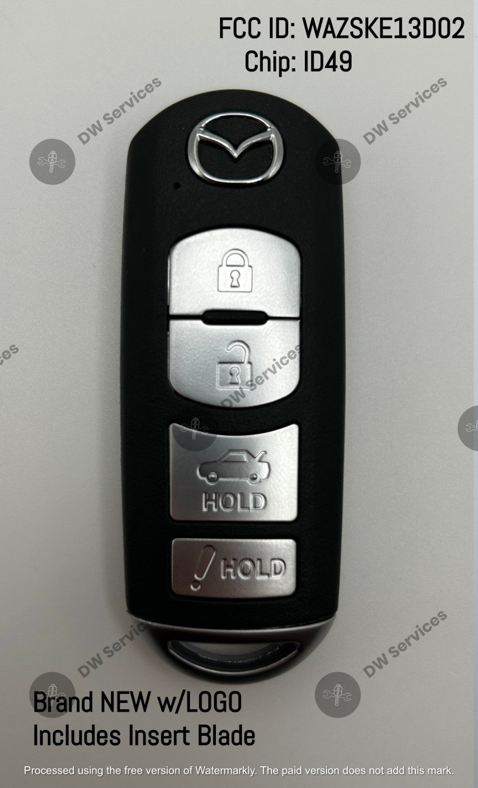 NEW! OEM GENUINE Mazda 3 / 6 / MX-5 PROXIMITY remote SMART key Fob WAZSKE13D02