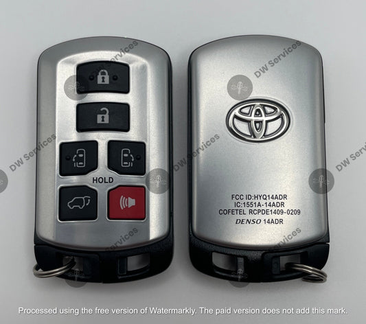 NEW! GENUINE OEM Toyota SIENNA 2011-2020 PROXIMITY remote SMART key HYQ14ADR GNE