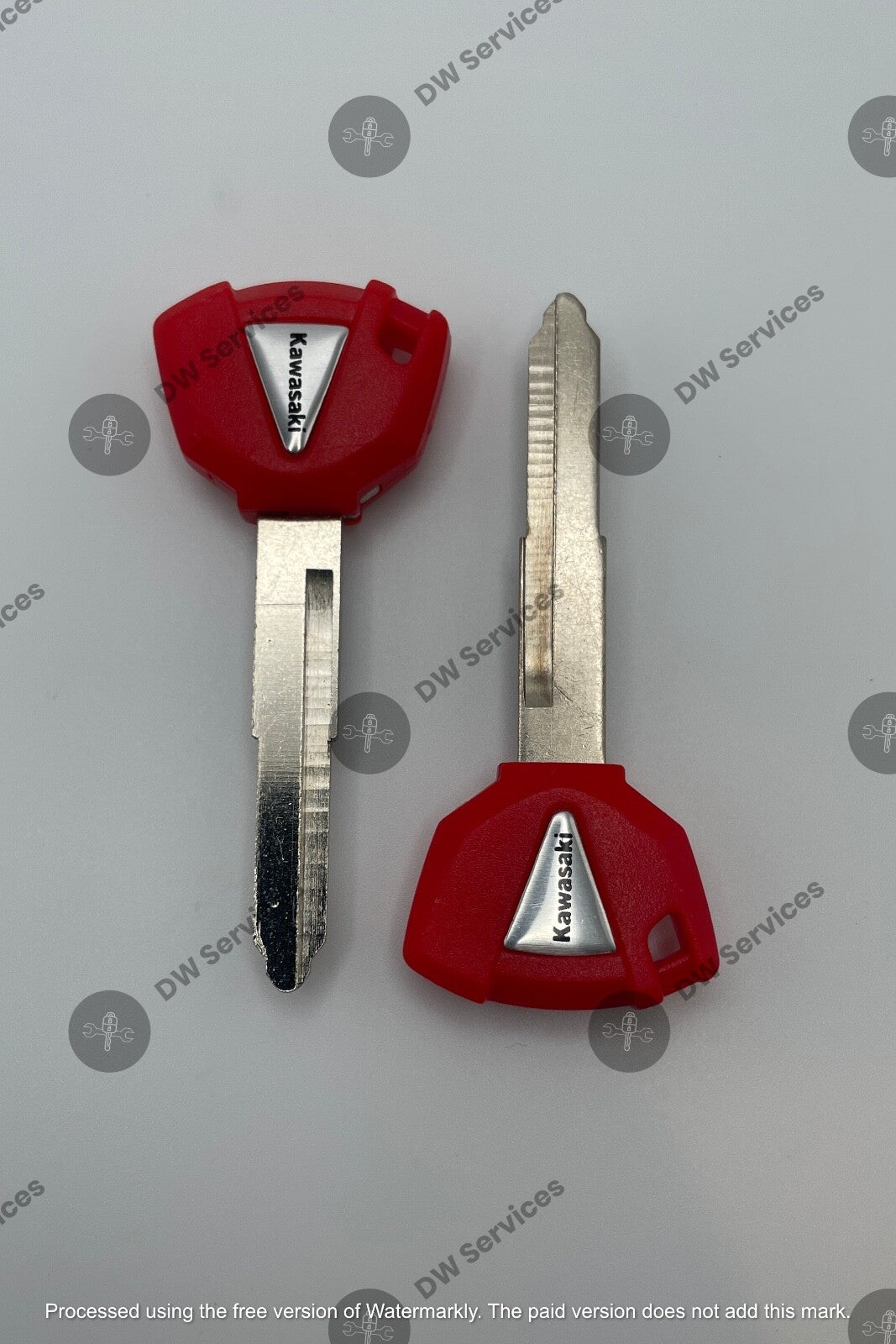 2x NEW! KAWASAKI Motorcycle Key Blank! NINJA Versys Vulcan Z 2010-2023 RED Color