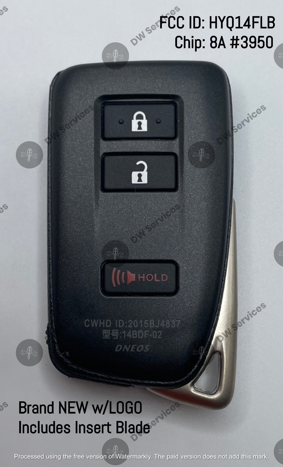 NEW! Lexus NX 200T / 300 / 300H PROXIMITY remote SMART key FOB HYQ14FLB 8A 3950