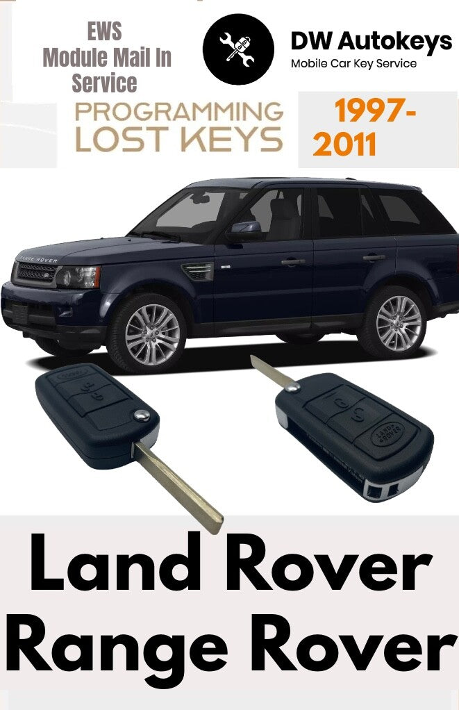 1997 - 2011 Land/ Range Rover key fob Programming EWS 1-4 MODULE PROGRAM SERVICE