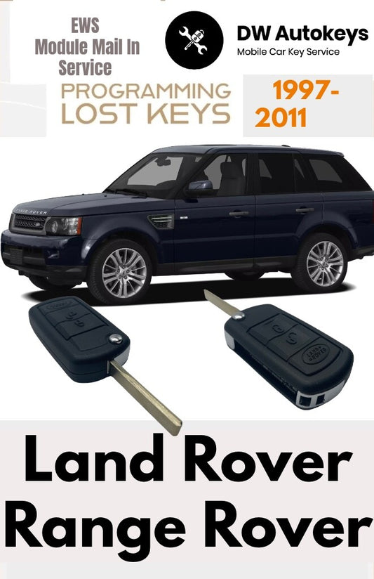 1997 - 2011 Land/ Range Rover key fob Programming EWS 1-4 MODULE PROGRAM SERVICE