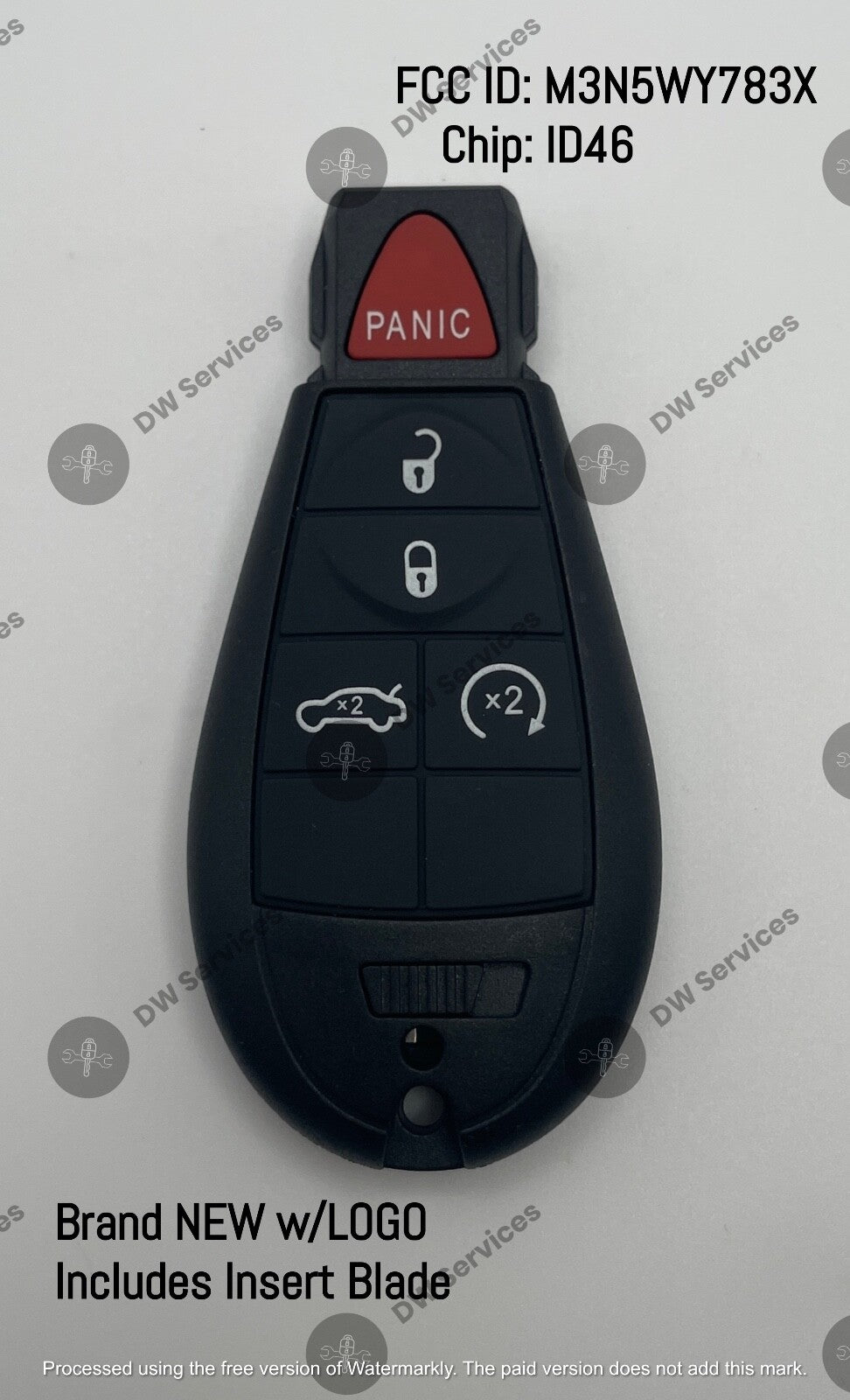 NEW! Dodge Charger / Challenger 08-12 key remote fob FOBIK IYZ-C01C / M3N5WY783X