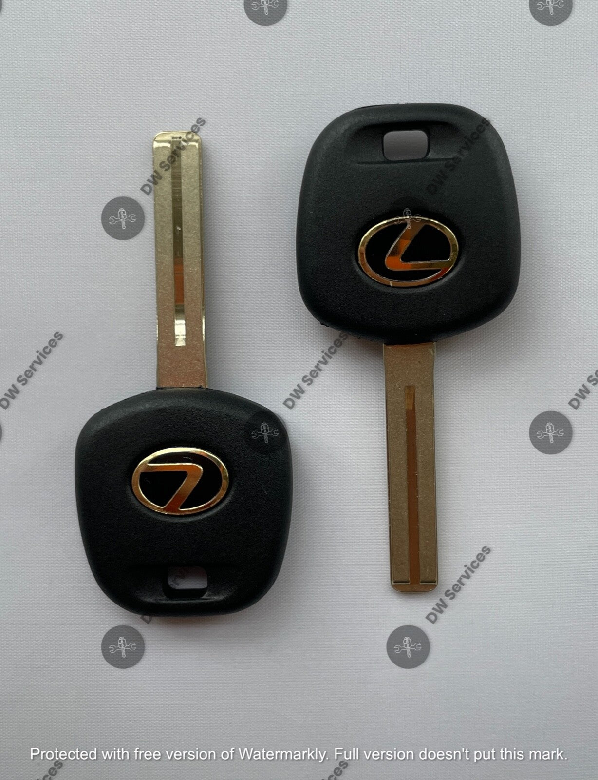 2x NEW! OEM Lexus Transponder Chip 4D 68 Ignition Key Replacement TOY50 Short