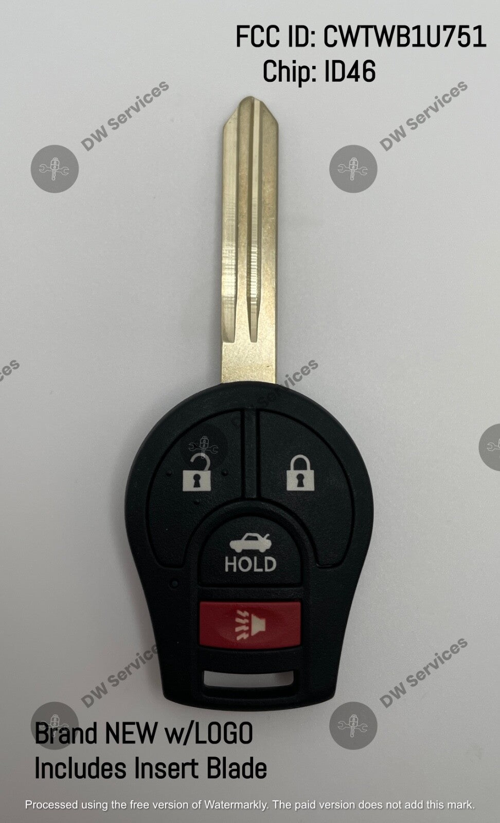 NEW! OEM GENUINE Nissan remote head key fob CWTWB1U751 / 816 / H0561-3AA0B