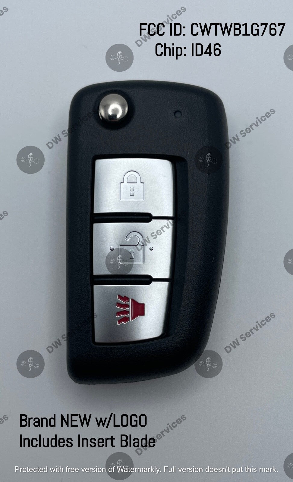 NEW! Nissan Rogue 2014-2020 3-button keyless entry remote Flip Key CWTWB1G767