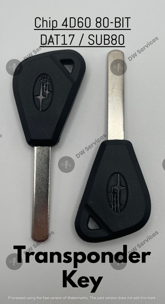 2x NEW! Subaru Transponder Chip 4D60 (80-bit) Ignition Car Key Replacement SUB80