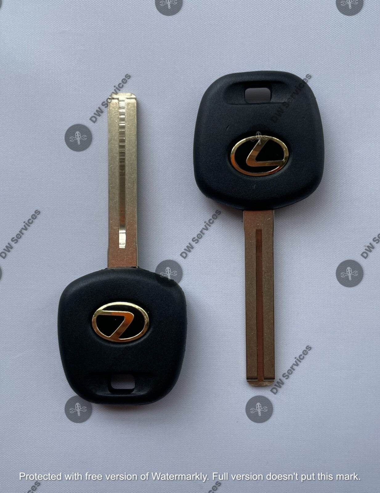 2x NEW! OEM Lexus Transponder Chip 4C Ignition Key Replacement TOY40 LONG Blade