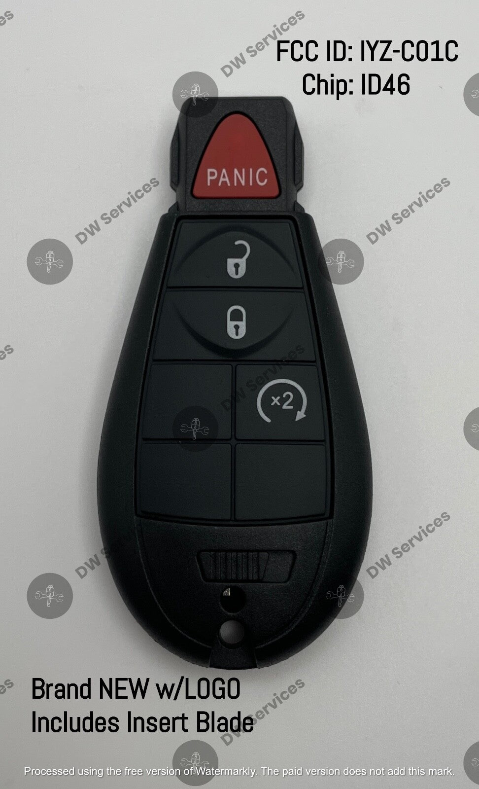 NEW! Chrysler Town & Country / 300 remote key fob FOBIK IYZ-C01C / M3N5WY783X