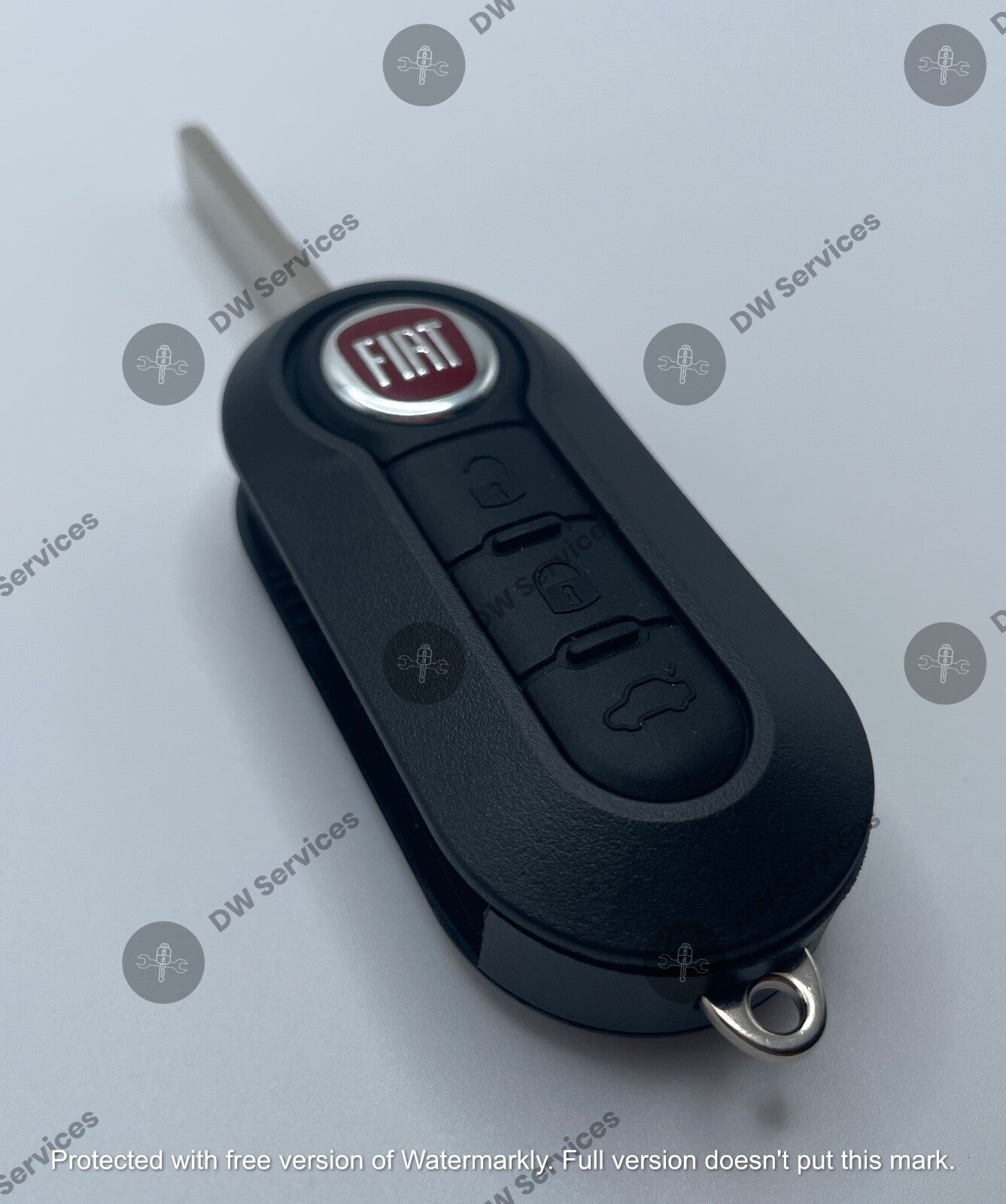 NEW! FIAT 500 3-button remote flip key fob LTQF12AM433TX Delphi BCM  CITY RAM