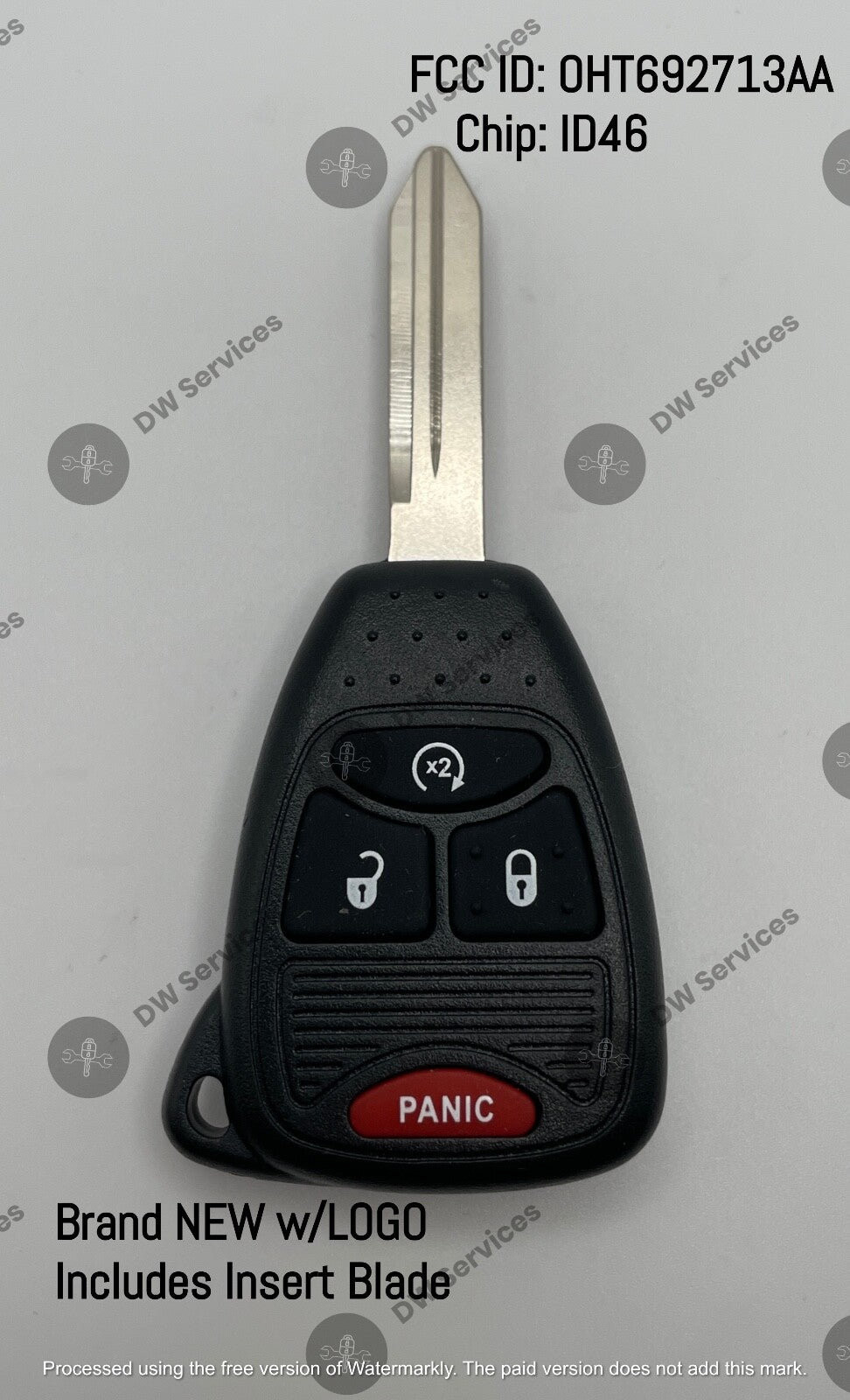NEW! Dodge Nitro / Caliber / Dakota/ Durango/RAM remote head key FOB OHT692427AA