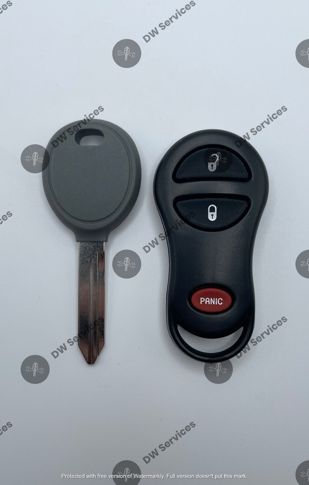 NEW! Dodge/Jeep keyless entry remote FOB GQ43VT9T & Transponder KEY 4D64 Chip