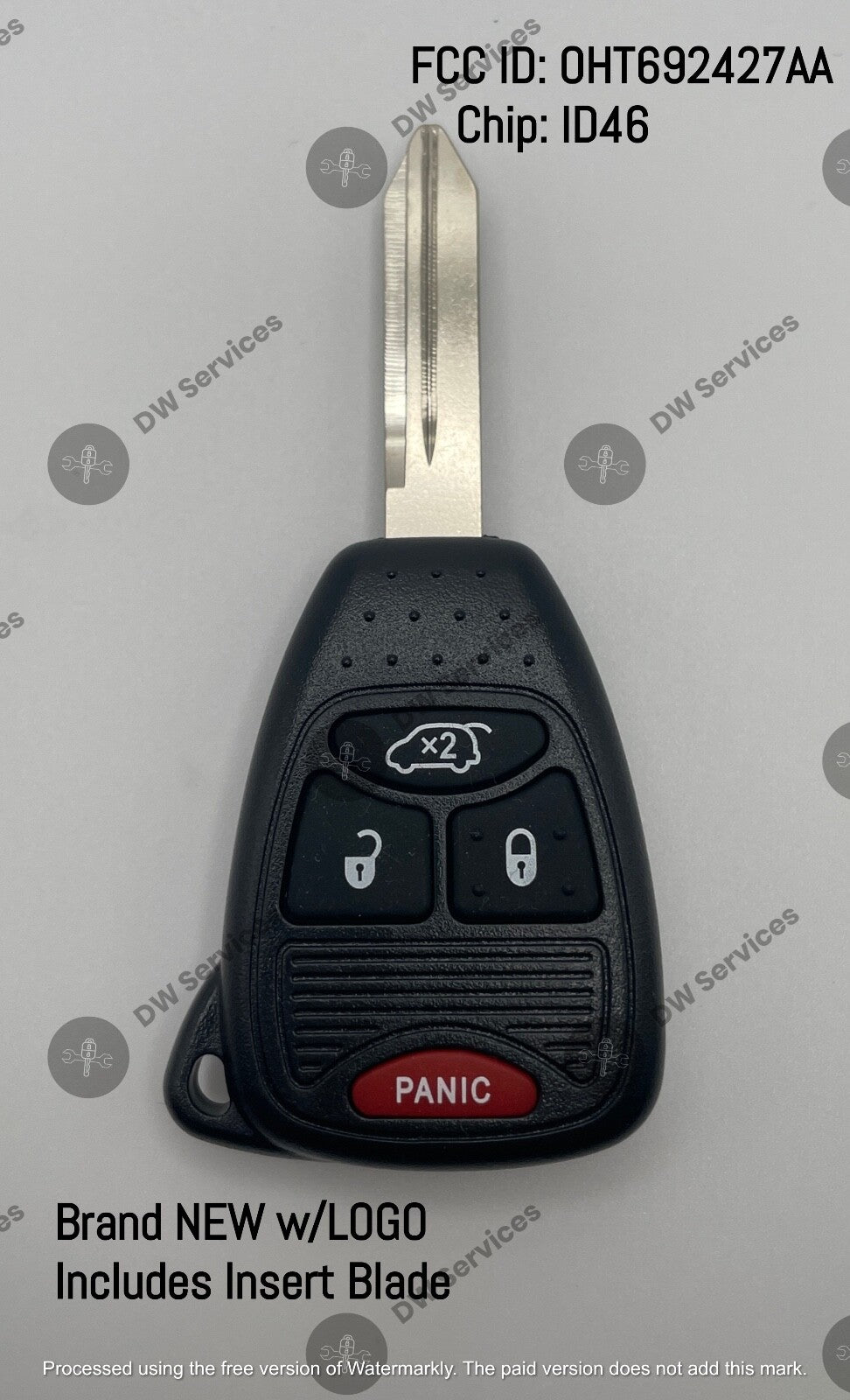 NEW! Chrysler 200 /300 /PT Cruiser/Aspen/Sebring remote head key FOB OHT692427AA