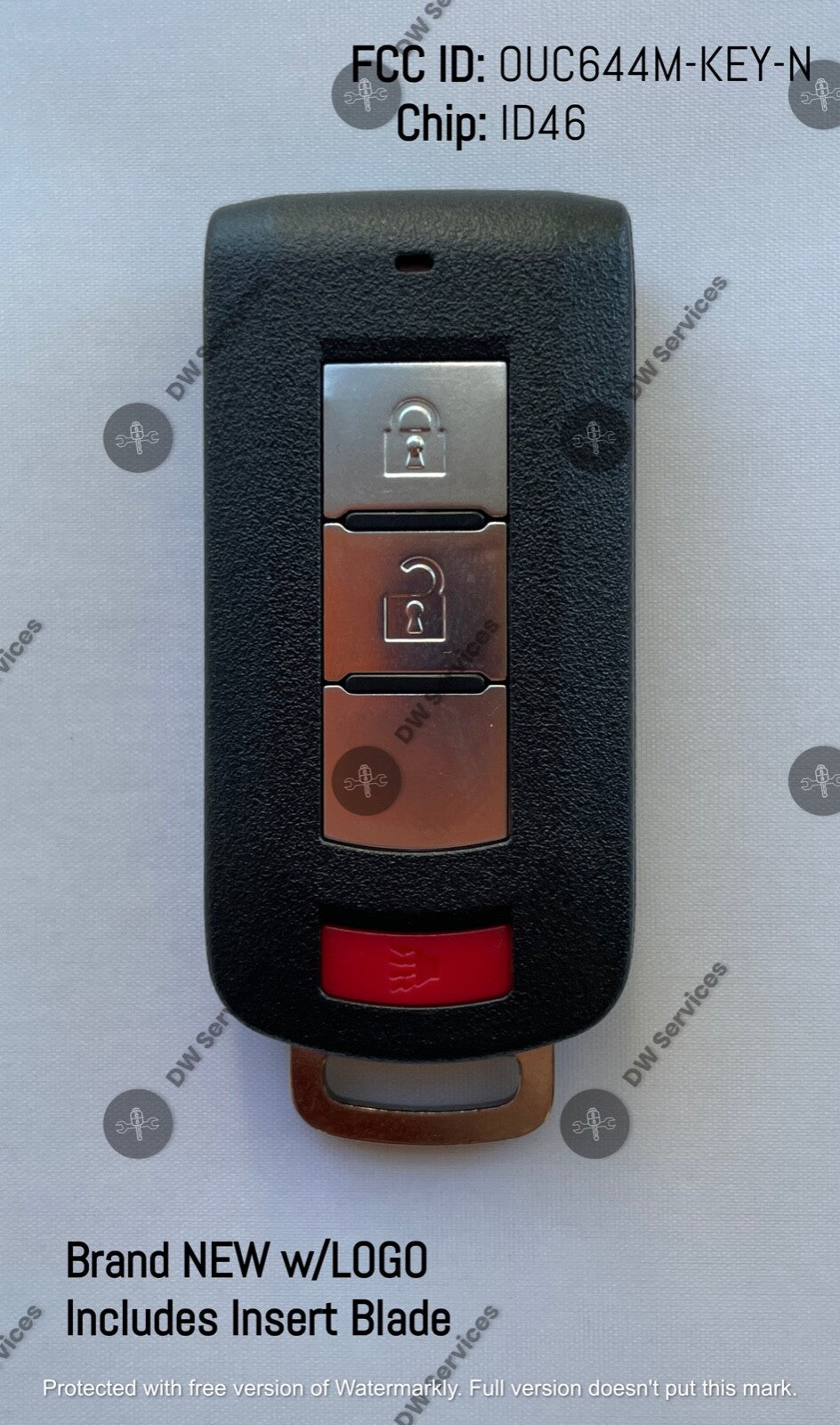 NEW! Mitsubishi 3-Button Proximity Smart Key OUC644M-KEY-N Outlander / Mirage