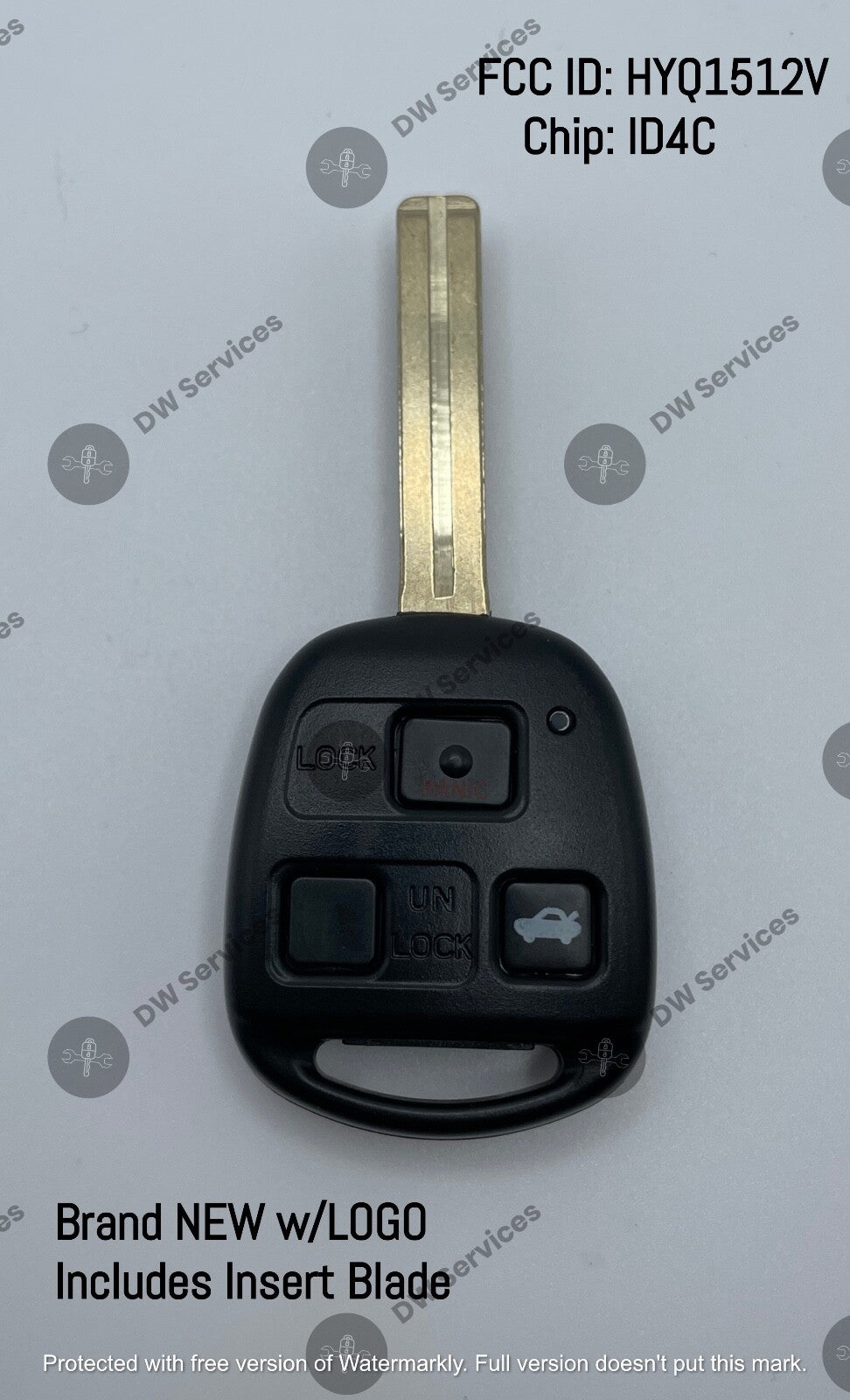 NEW! Lexus 3-button remote head key fob HYQ1512V - 4C ES/GS/IS 300  GS/LS 400