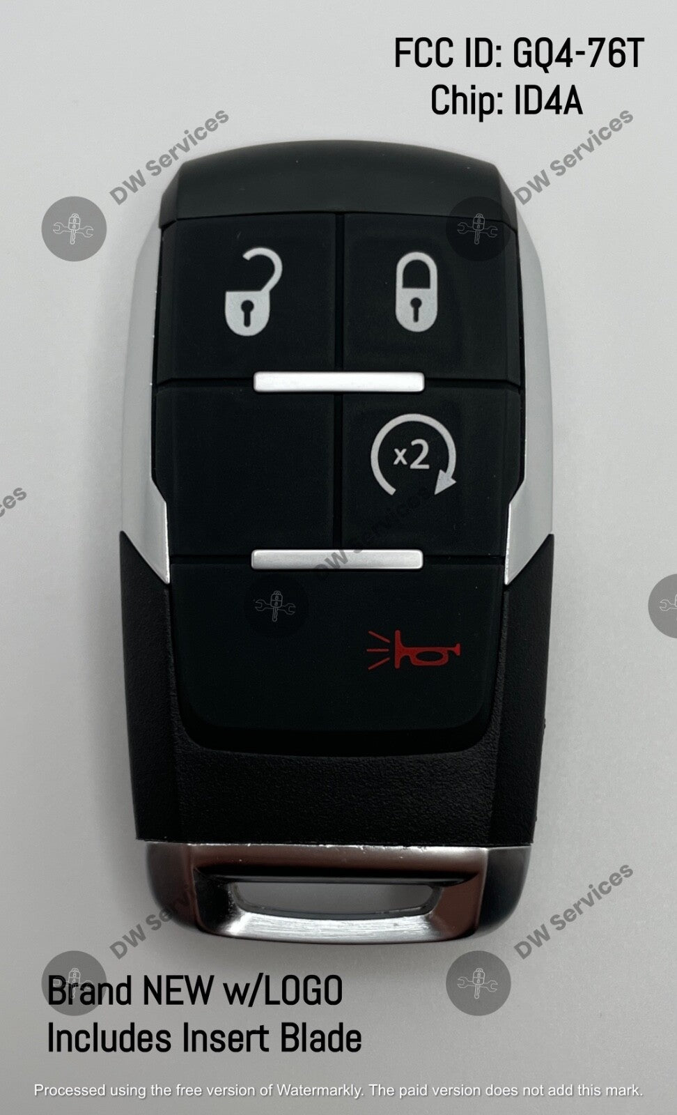 NEW! Dodge RAM Pickup HD 2500-5500 smart PROXIMITY remote key FOB GQ4-76T  19-24