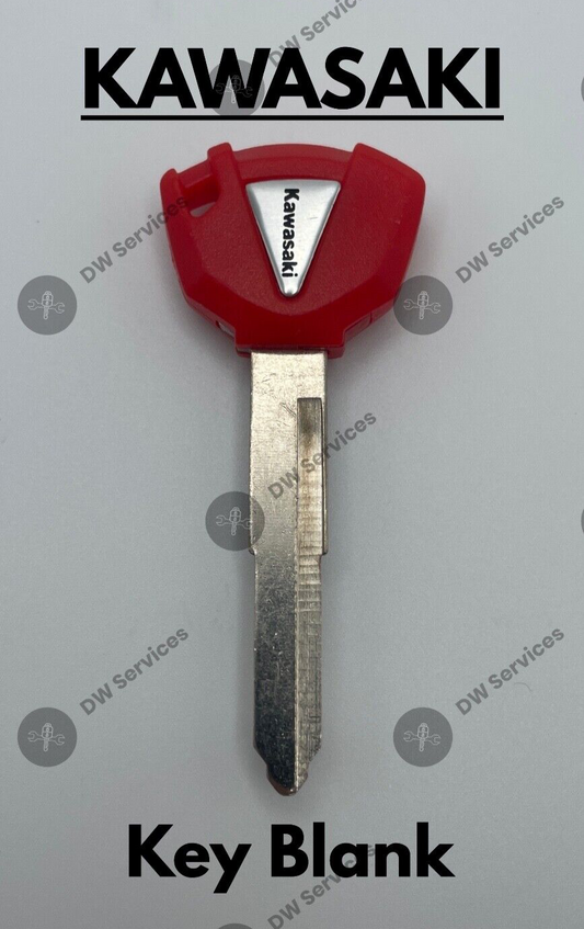 NEW! KAWASAKI Motorcycle Key Blank! NINJA Versys Vulcan Z 2010-2023 RED Color