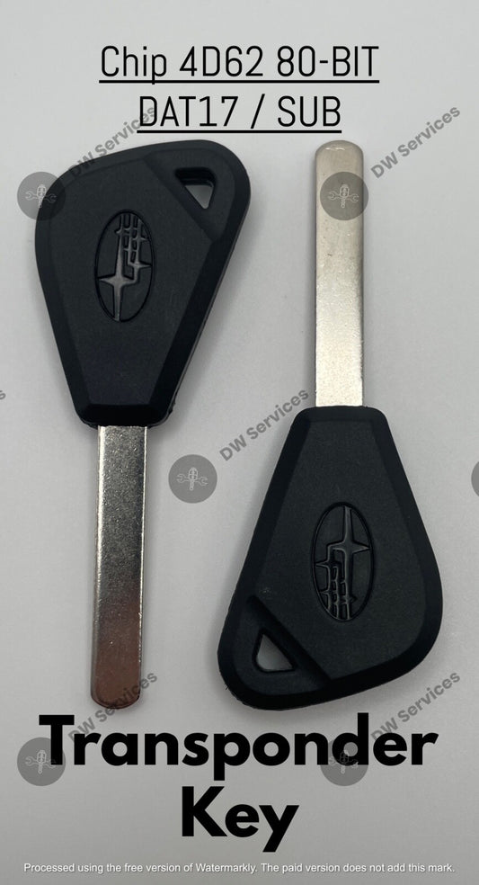2x NEW! Subaru Transponder Chip 4D-62 (80-bit) Ignition Car Key Replacement SUB