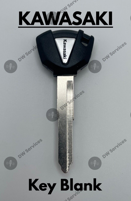 NEW! KAWASAKI Motorcycle Key Blank! NINJA Versys Vulcan Z 2010-2023 Black Color