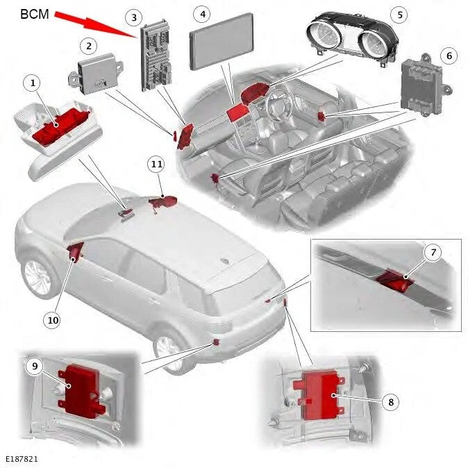 2004 - 2010 Land Rover LR3 Range Rover Sport key Programming CEM MODULE SERVICE