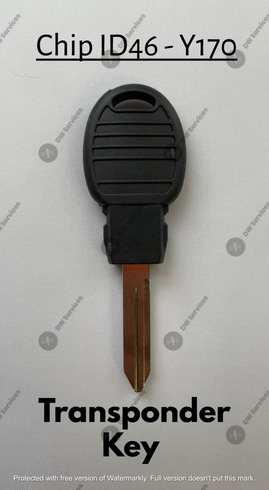 NEW! Chrysler/Jeep/Dodge POD Transponder Chip 46 Ignition Car Key Replacement Y