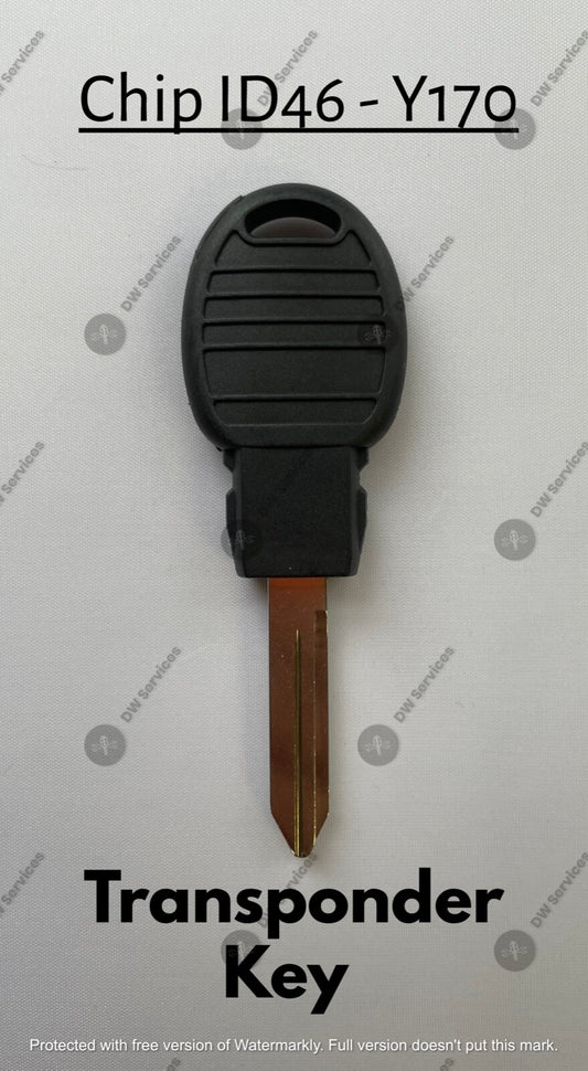 NEW! Chrysler/Jeep/Dodge POD Transponder Chip 46 Ignition Car Key Replacement Y