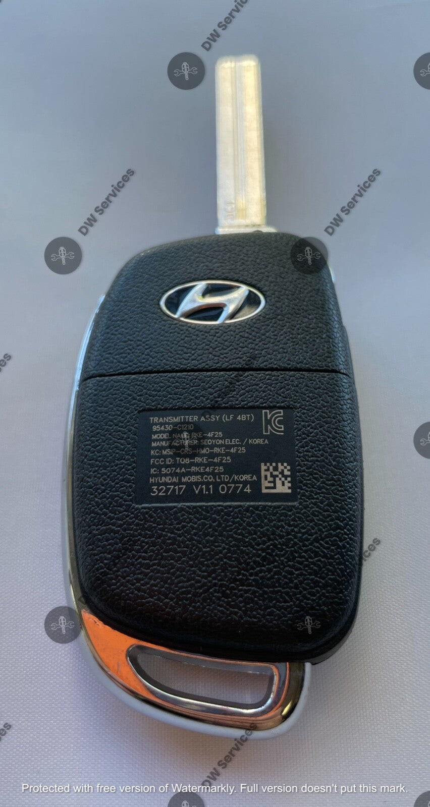 NEW! GENUINE Hyundai Sonata Flip key remote fob TQ8-RKE-4F25 (LF4BT) 95430-C1210