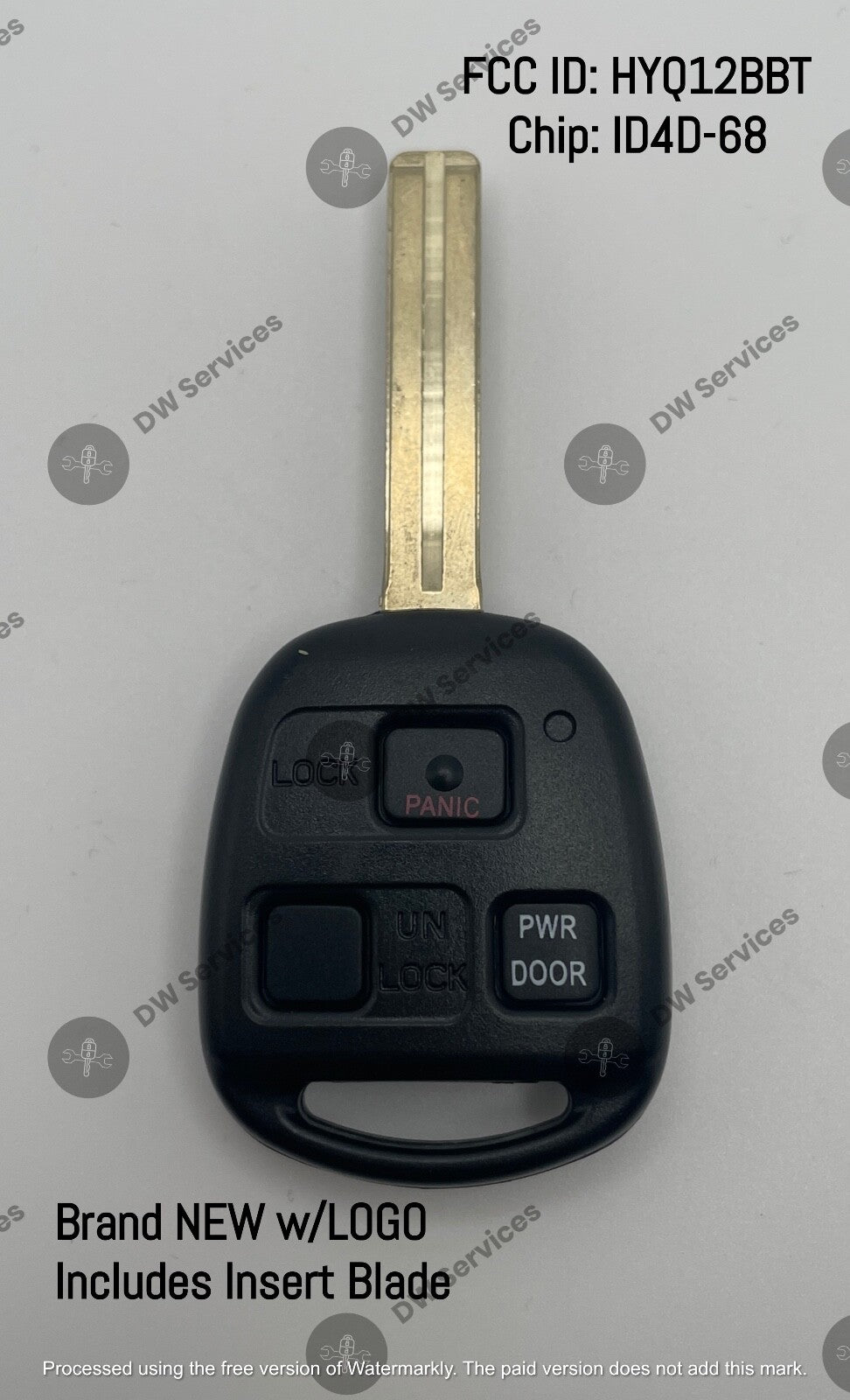 NEW! Lexus ES330 RX330 RX400h RX350 SC430 LS43 remote head key fob HYQ12BBT 4D68