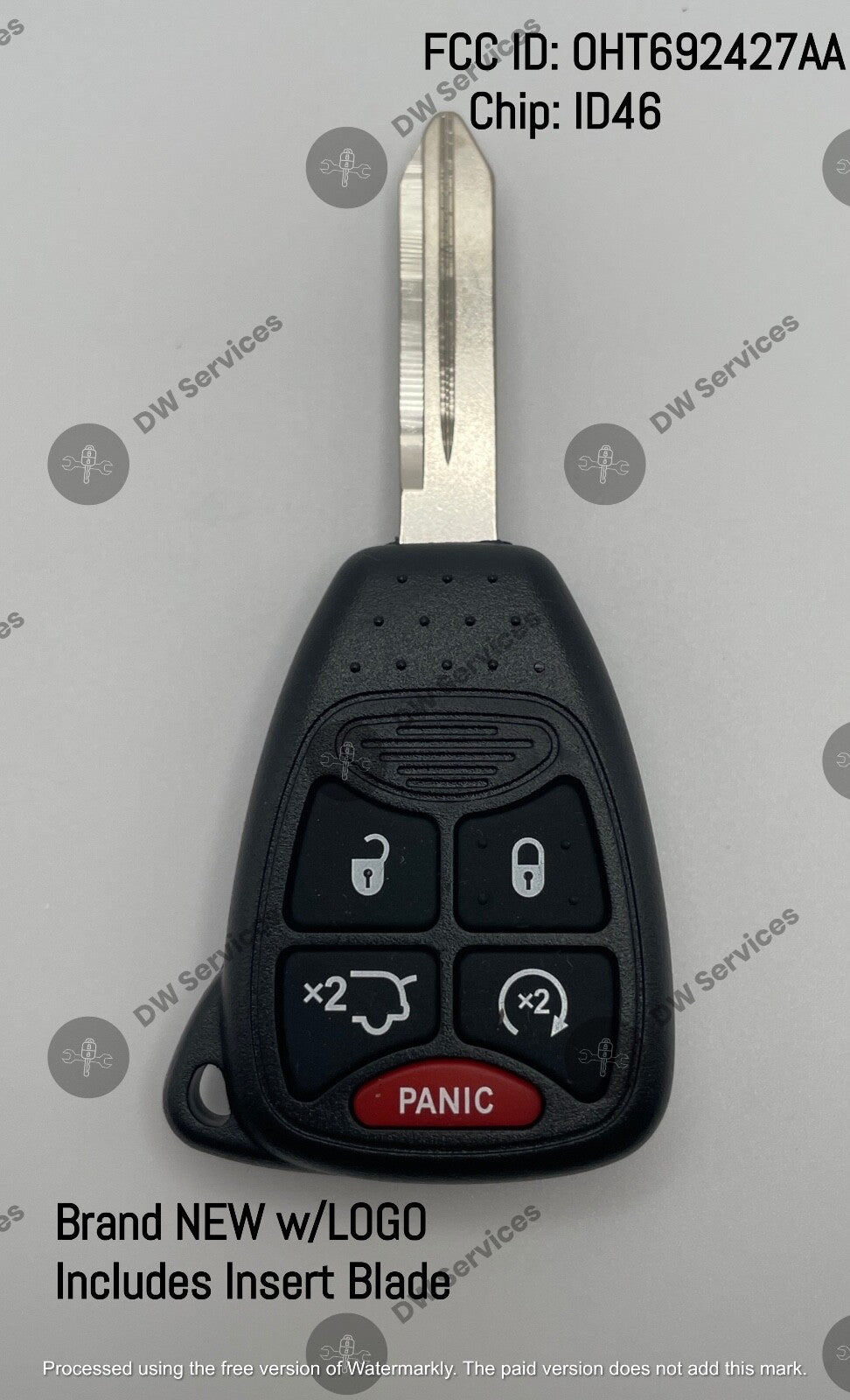 NEW! Chrysler Aspen / Sebring / 200 / 300 remote head key FOB OHT692427AA