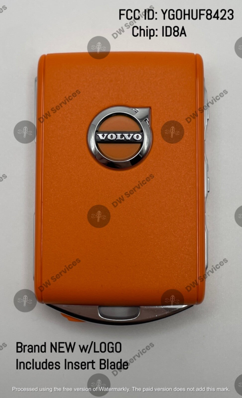 NEW! ORANGE Genuine VOLVO Smart Proximity Key FOB YGOHUF8423 S90 XC90 XC60 XC40