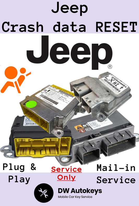 Jeep Module Reset SRS Crash DATA Clear SAME DAY Turn-around Return