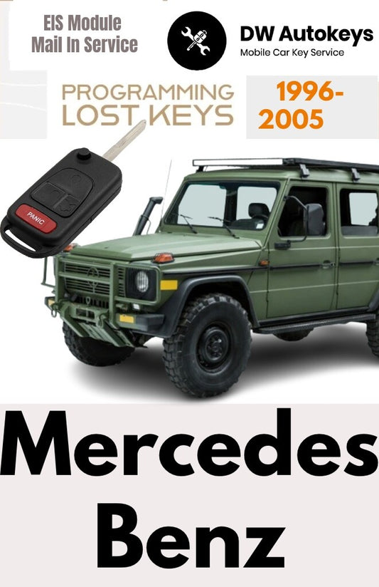Mercedes BENZ New KeyFob KR55 Programming Mail in SERVICE SLK SL A Vanero S G ML