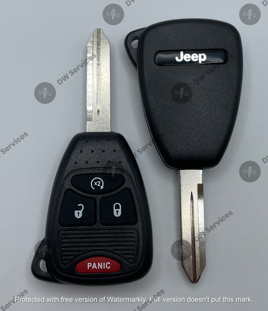 NEW! Jeep 4 button remote head key FOB OHT692713AA/2427 WRANGLER COMPASS PATRIOT