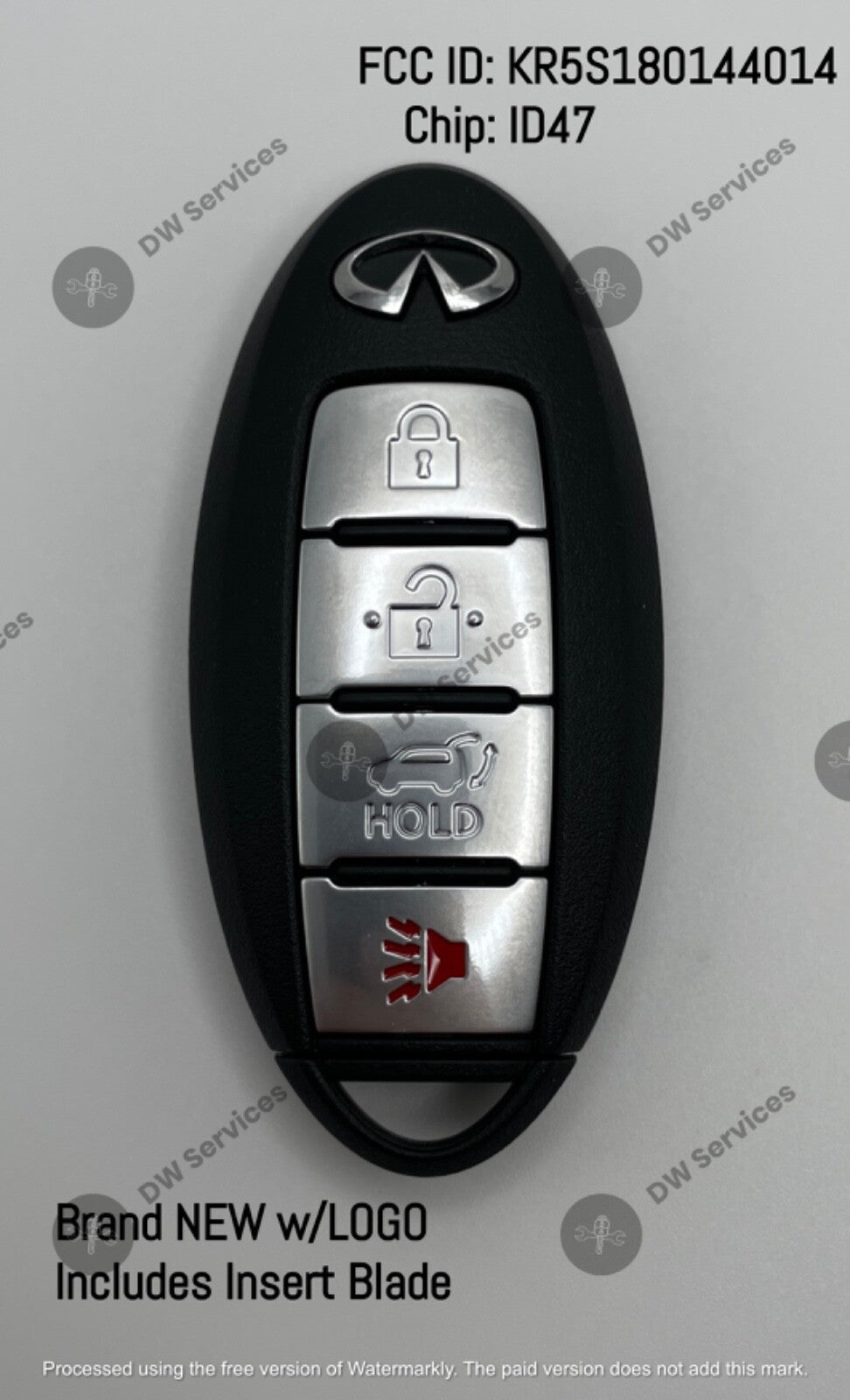 NEW! Infiniti JX35 QX60 PROXIMITY Remote SMART key FOB KR5S180144014 S180144011