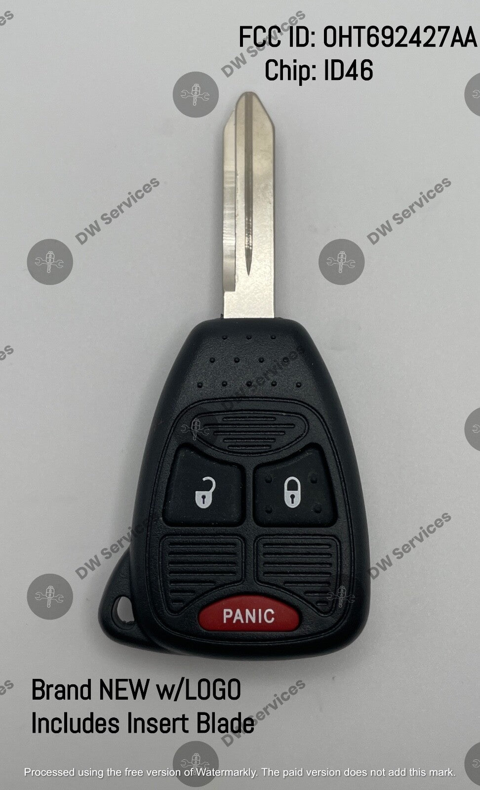 NEW! Chrysler 200/300/Aspen/PT Cruiser/Sebring remote head key FOB OHT692427AA