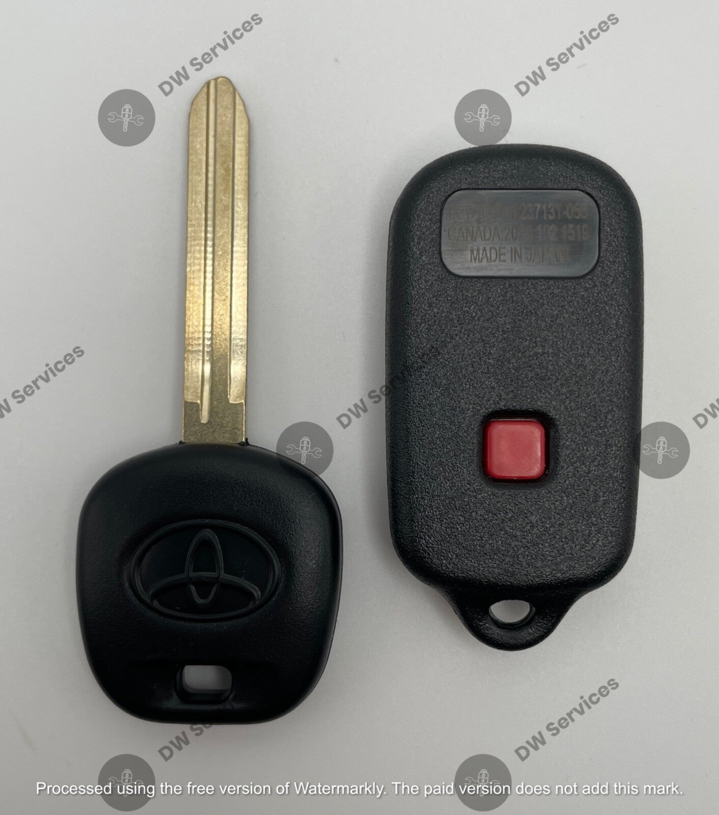NEW! Toyota keyless entry remote FOB BAB237131-056 & Transponder KEY 4C RS3200