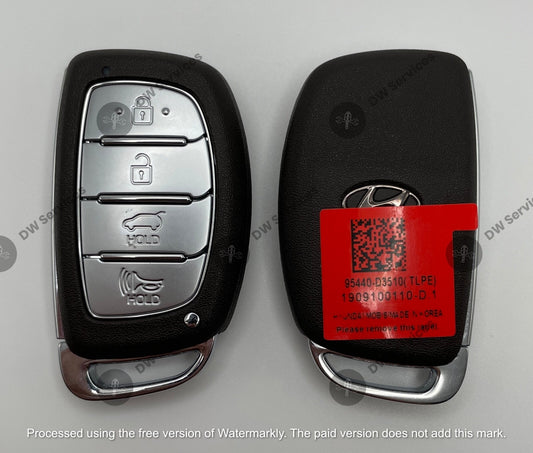 NEW! OEM Hyundai Tucson 18/21 Smart PROX remote key FOB TQ8-FOB-4F11 95440-D3510