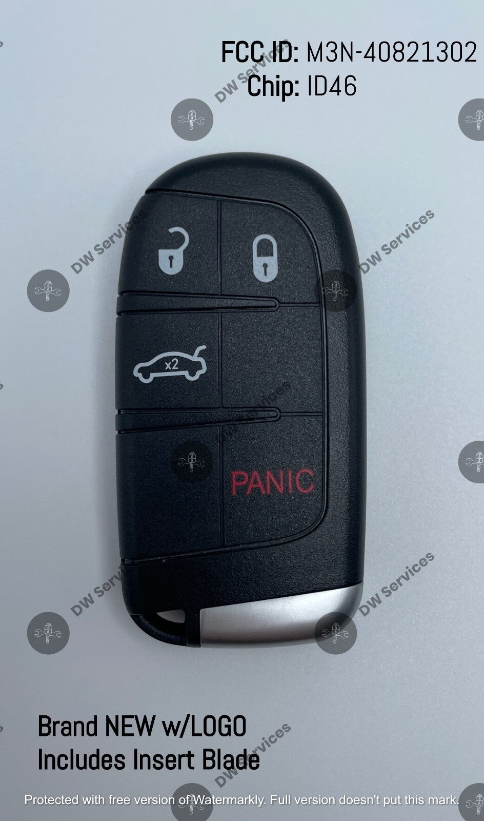 NEW! Dodge SMART key PROXIMITY remote fob M3N-40821302 Charger/Challenger/Dart
