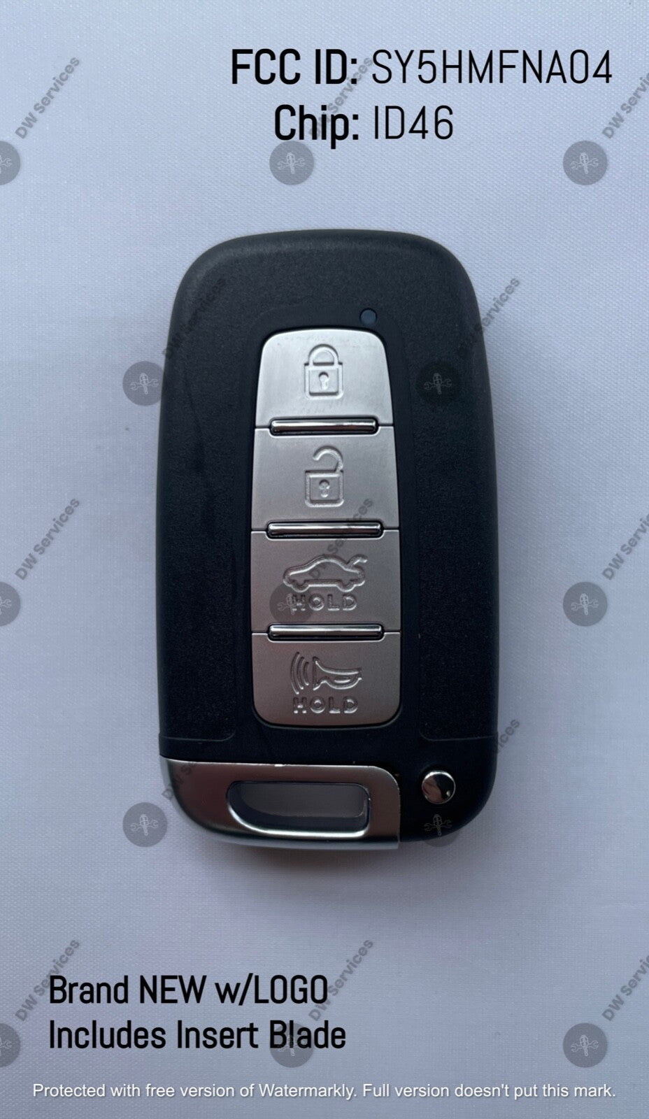 NEW! Hyundai 4 button Smart keyless PROX entry remote fob SY5HMFNA04 Elantra Gen